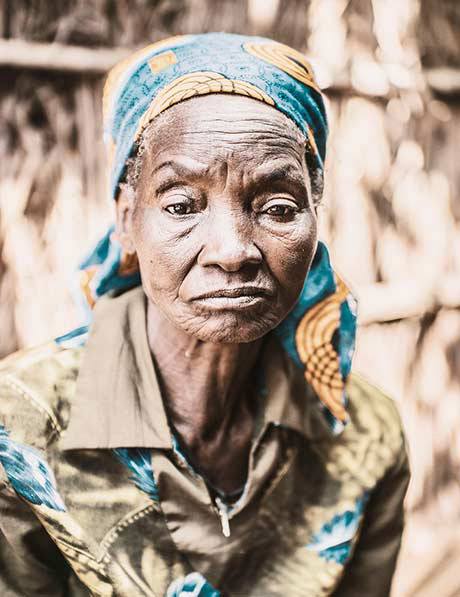 Portrait of a woman in Malawi.