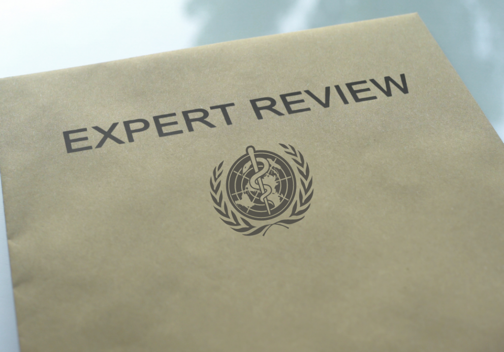 Close up of paper that says Expert Review