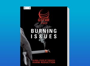 Burning Issues report cover with a close up of burning cigarette.